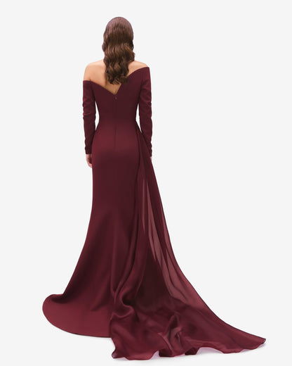 Garnet Cascade Dress