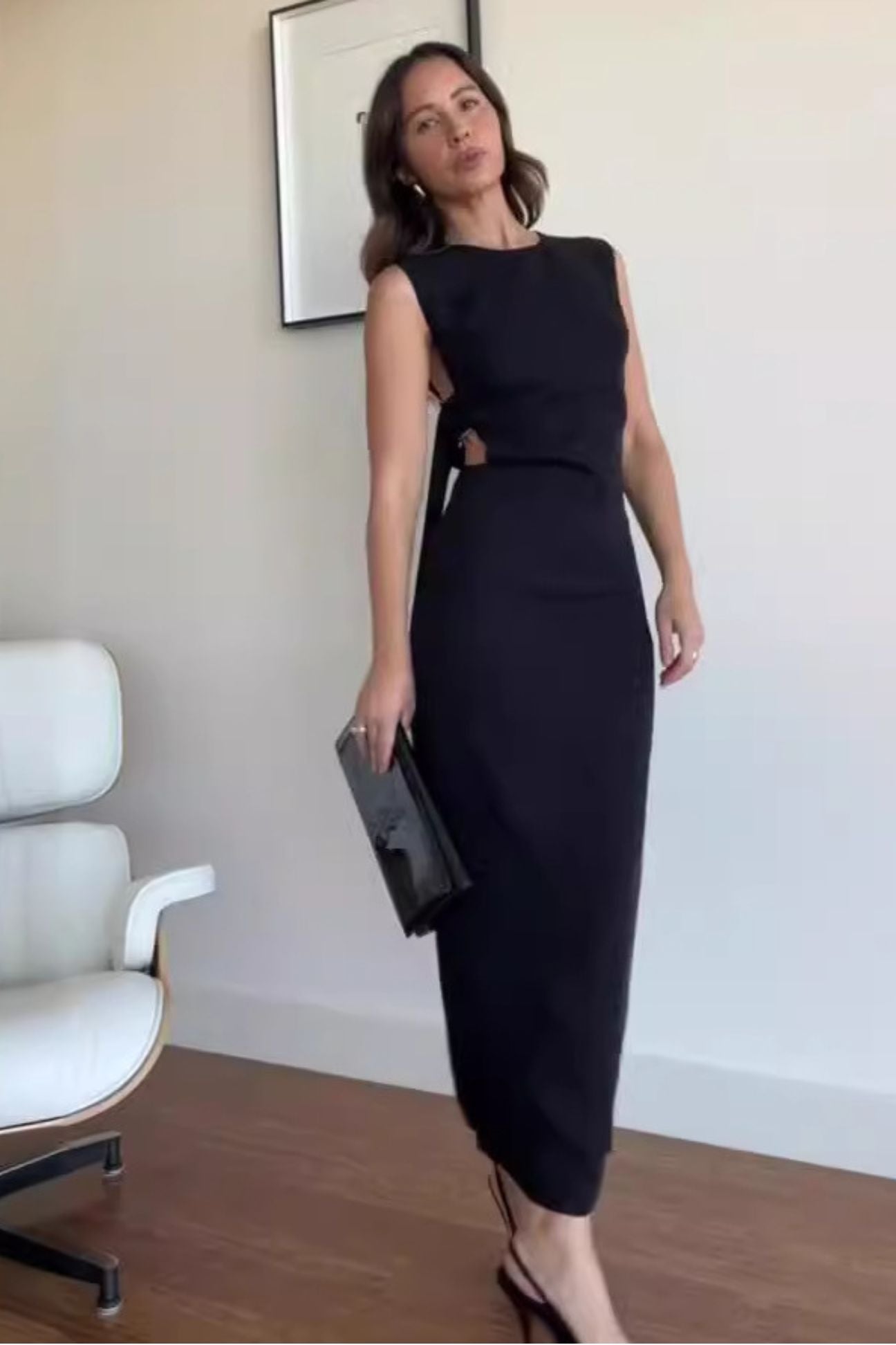 Sleek Belted Dress