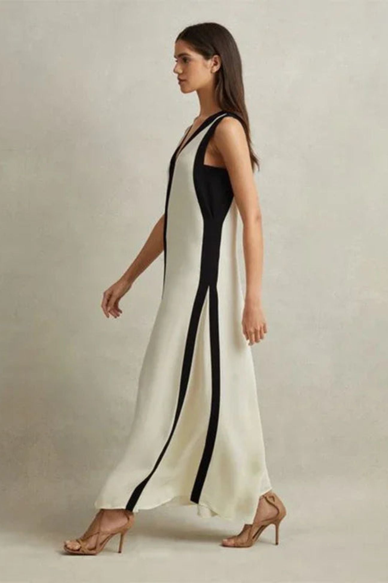 Tuxedo Maxi Dress