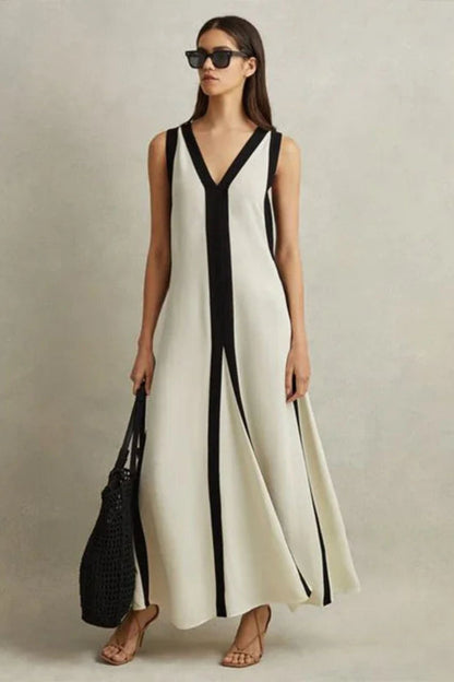 Tuxedo Maxi Dress