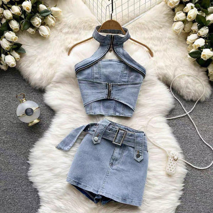 Blue Jean Co-Ord Set