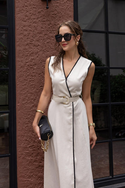 Refined Edge Midi Dress