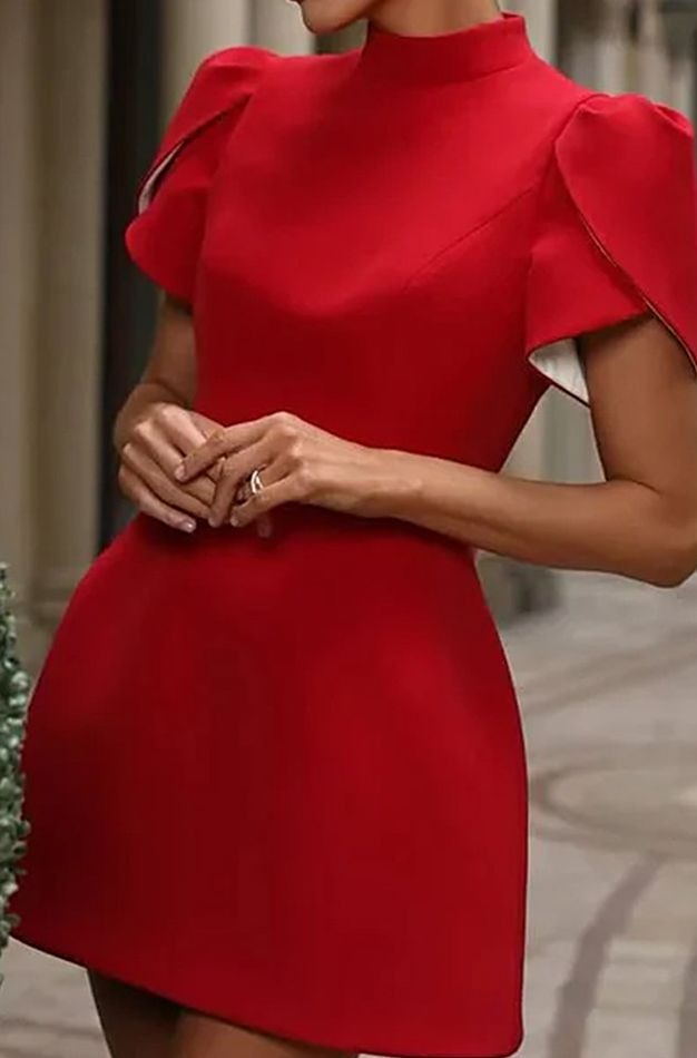 Scarlet Bow Mini Dress