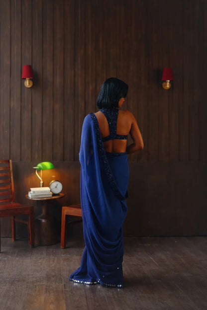 Midnight Muse Saree